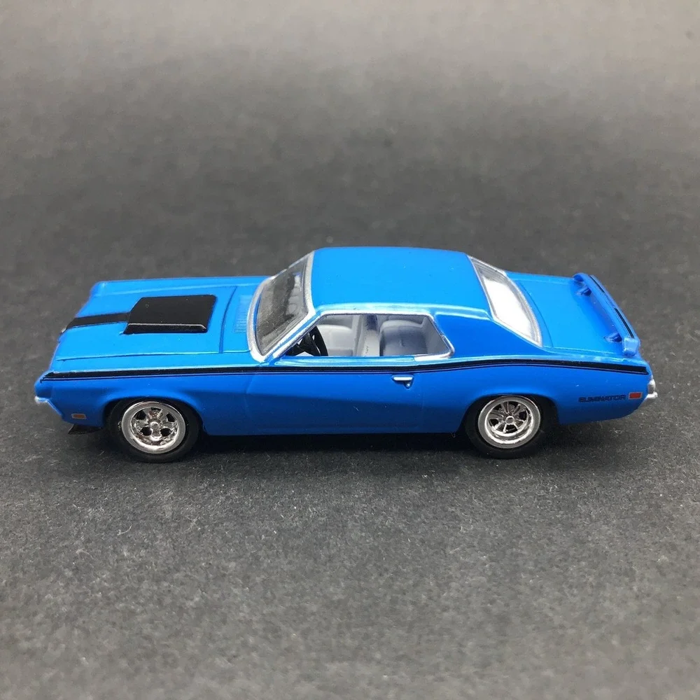 Auto‎ World 1970 '70 Mercury Cougar Eliminator Blue Car Diecast 1/64 Scale